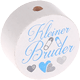 Perles avec motif « Kleiner Bruder » : blanc
