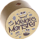 Motivperle – "Kleines Monster" : gold