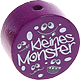 Korálek s motivem – "Kleines Monster" : purpurová