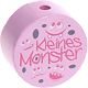 Perlina con motivo "Kleines Monster" : rosa