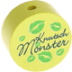 motif bead – "Knutschmonster" : lemon