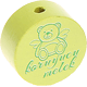 Perlina con motivo “koruyucu melek” : limone