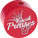 Perles avec motif « küçük Prenses » : bordeaux