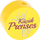 Perles avec motif « küçük Prenses » : jaune