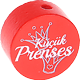 Perles avec motif « küçük Prenses » : rouge