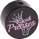Perles avec motif « küçük Prenses » : noir
