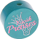 Perles avec motif « küçük Prenses » : turquoise