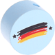 Тематические бусины «Флаг Германия» : Нежно-голубой