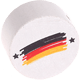 Korálek s motivem – "vlajka Německa" : bílá