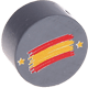 Kraal met motief Spaanse vlag : grijs
