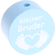 Perlina con motivo "Kleiner Bruder" : azzurro bambino