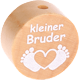 Perlina con motivo "Kleiner Bruder" : naturale