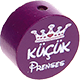 Perles avec motif « küçük Prenses » : violet violet