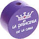 motif bead – "la princesa de la casa" : blue purple