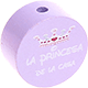 Perles avec motif « la princesa de la casa » : lilas