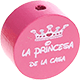 Figura con motivo "la princesa de la casa" : rosa