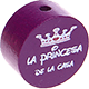 Perles avec motif « la princesa de la casa » : violet violet