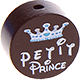 Conta com motivo "petit prince" : castanho