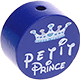 Perlina con motivo "petit prince" : blu scuro