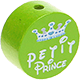 Perlina con motivo "petit prince" : verde giallo
