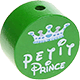 Korálek s motivem – "petit prince" : zelená