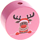 motif bead – reindeer : baby pink