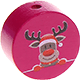 motif bead – reindeer : fuchsia