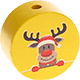 motif bead – reindeer : yellow