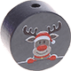 motif bead – reindeer : grey