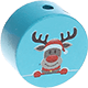 motif bead – reindeer : light turquoise