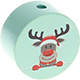 motif bead – reindeer : mint