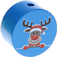 motif bead – reindeer : medium blue