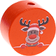 Perles avec motif renne : orange