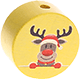 motif bead – reindeer : pastel yellow