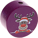 motif bead – reindeer : purple