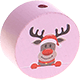 motif bead – reindeer : pastel pink
