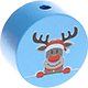motif bead – reindeer : skyblue