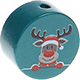 motif bead – reindeer : turquoise