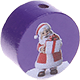 Perles avec motif Père Noël : bleu violet