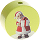 Perlina con motivo "Babbo Natale" : limone