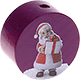 Perlina con motivo "Babbo Natale" : viola viola