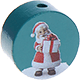 Тематические бусины «Санта Клаус» : Бирюзовый