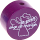 Perles avec motif « le petit ange de maman » : violet violet