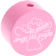 motif bead – "le petit ange de papa" : baby pink