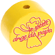 motif bead – "le petit ange de papa" : yellow