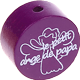 motif bead – "le petit ange de papa" : purple