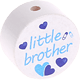 Motivpärla – "little brother" : vit