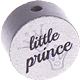Motivpärla – "little prince" : silver