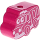 Тематические бусины «Грузовая машина» : Темно розовый