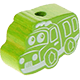 Korálek s motivem – Tvar nákladní auto : žlutozelená
